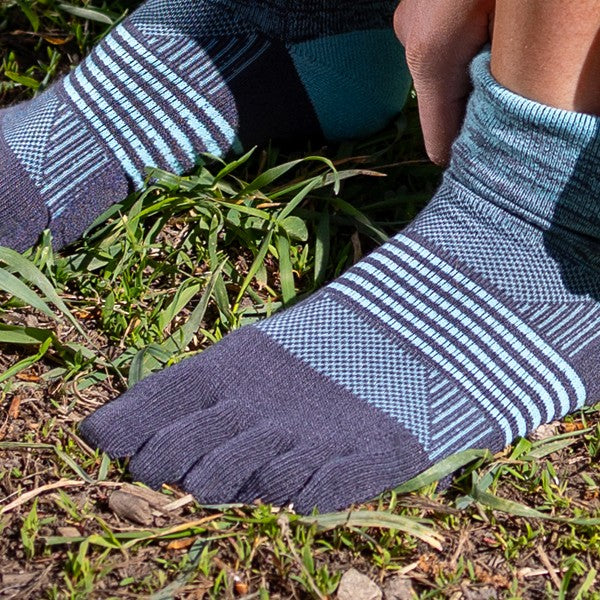 Chaussettes de randonnée Injinji pour femmes, modèle mini-cheval, motif paysage marin